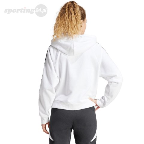 Bluza damska adidas Tiro 24 Hooded biała IR7508 Adidas teamwear Bluza damska adidas Tiro 24 Hooded biała IR7508 Adidas teamwear