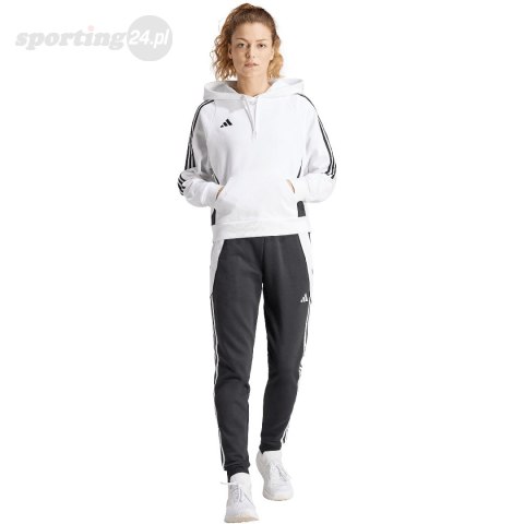 Bluza damska adidas Tiro 24 Hooded biała IR7508 Adidas teamwear Bluza damska adidas Tiro 24 Hooded biała IR7508 Adidas teamwear