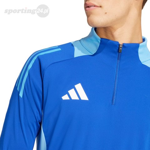 Bluza męska adidas Tiro 24 Competition Training Top niebieska IS1641 Adidas teamwear Bluza męska adidas Tiro 24 Competition Training Top niebieska IS1641 Adidas teamwear