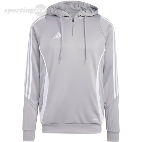 Bluza męska adidas Tiro 24 Training Hooded szara IR7551 Adidas teamwear Bluza męska adidas Tiro 24 Training Hooded szara IR7551 Adidas teamwear