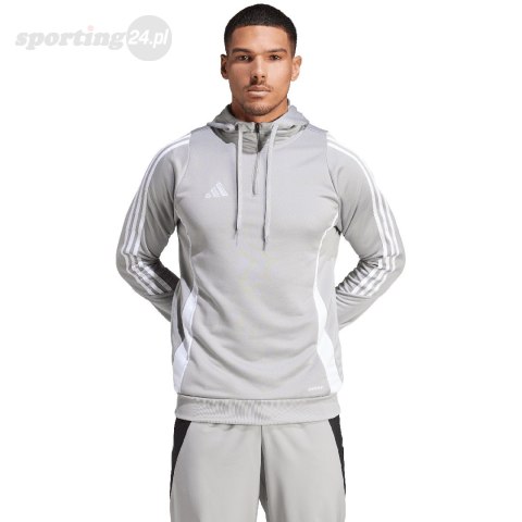 Bluza męska adidas Tiro 24 Training Hooded szara IR7551 Adidas teamwear Bluza męska adidas Tiro 24 Training Hooded szara IR7551 Adidas teamwear