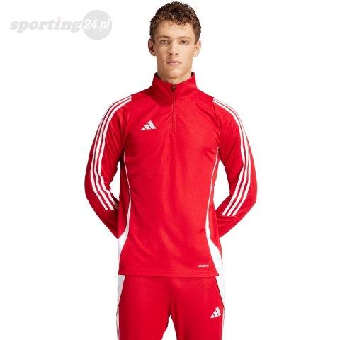 Bluza męska adidas Tiro 24 Training Top czerwona IS1045 Adidas teamwear Bluza męska adidas Tiro 24 Training Top czerwona IS1045 Adidas teamwear