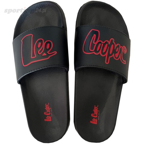 Klapki damskie Lee Cooper czarno-czerwone LCW-24-42-2483LA Lee Cooper Klapki damskie Lee Cooper czarno-czerwone LCW-24-42-2483LA Lee Cooper