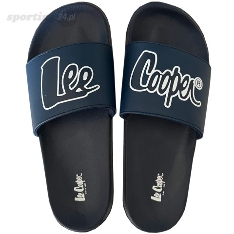 Klapki męskie Lee Cooper granatowo-białe LCW-24-42-2481MC Lee Cooper Klapki męskie Lee Cooper granatowo-białe LCW-24-42-2481MC Lee Cooper