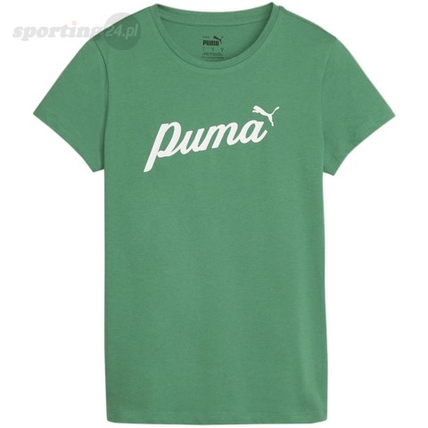 Koszulka damska Puma ESS+Script zielona 679315 86 Puma Koszulka damska Puma ESS+Script zielona 679315 86 Puma