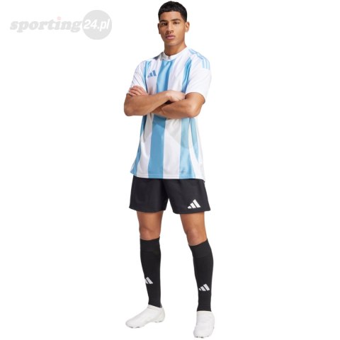 Koszulka męska adidas Striped 24 Jersey biało-błękitna IW4555 Adidas teamwear Koszulka męska adidas Striped 24 Jersey biało-błękitna IW4555 Adidas teamwear