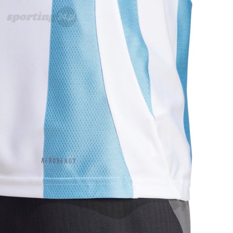 Koszulka męska adidas Striped 24 Jersey biało-błękitna IW4555 Adidas teamwear Koszulka męska adidas Striped 24 Jersey biało-błękitna IW4555 Adidas teamwear