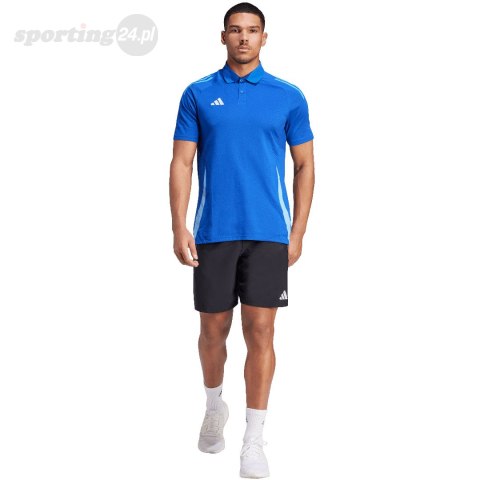 Koszulka męska adidas Tiro 24 Competition Polo niebieska IR7566 Adidas teamwear Koszulka męska adidas Tiro 24 Competition Polo niebieska IR7566 Adidas teamwear