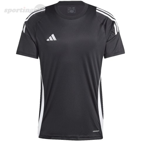 Koszulka męska adidas Tiro 24 Jersey czarna IJ7676 Adidas teamwear Koszulka męska adidas Tiro 24 Jersey czarna IJ7676 Adidas teamwear