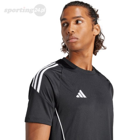 Koszulka męska adidas Tiro 24 Jersey czarna IJ7676 Adidas teamwear Koszulka męska adidas Tiro 24 Jersey czarna IJ7676 Adidas teamwear