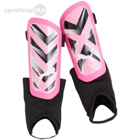 Ochraniacze piłkarskie Puma Ultra Light Ankle różowo-białe 30874 08 Puma Ochraniacze piłkarskie Puma Ultra Light Ankle różowo-białe 30874 08 Puma