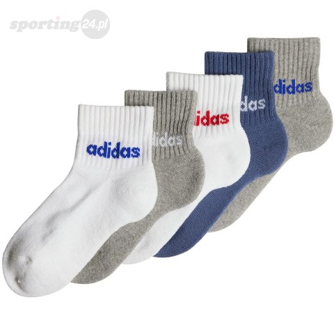 Skarpety dla dzieci adidas Linear Ankle Kids 5p IR8230 Adidas