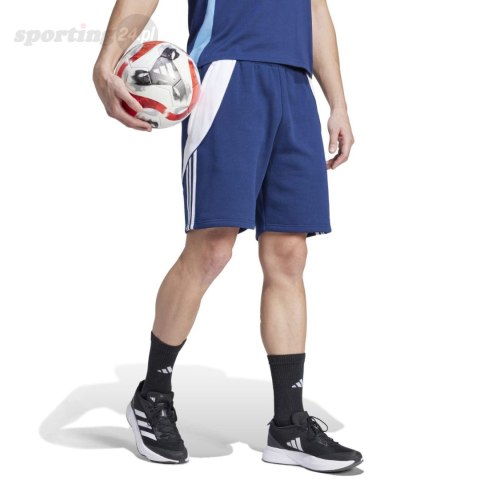 Spodenki męskie adidas Tiro 24 Sweat granatowe IS2158 Adidas teamwear Spodenki męskie adidas Tiro 24 Sweat granatowe IS2158 Adidas teamwear