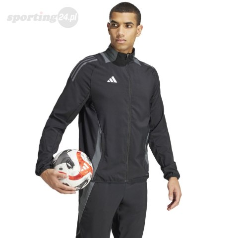 Bluza męska adidas Tiro 24 Competition Presentation czarna IP5596 Adidas teamwear Bluza męska adidas Tiro 24 Competition Presentation czarna IP5596 Adidas teamwear