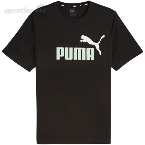 Koszulka męska Puma ESS+ 2 Col Logo Tee czarna 586759 97 Puma Koszulka męska Puma ESS+ 2 Col Logo Tee czarna 586759 97 Puma