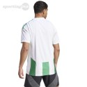 Koszulka męska adidas Striped 24 Jersey biało-zielona IW2148 Adidas teamwear Koszulka męska adidas Striped 24 Jersey biało-zielona IW2148 Adidas teamwear