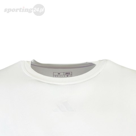 Koszulka męska adidas Techfit Aeroready Short Sleeve biała IS7605 Adidas teamwear Koszulka męska adidas Techfit Aeroready Short Sleeve biała IS7605 Adidas teamwear
