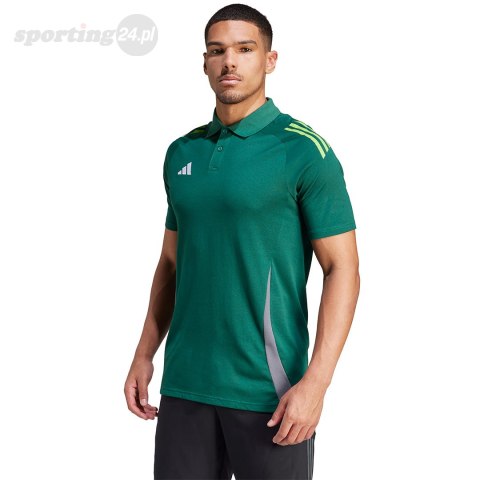 Koszulka męska adidas Tiro 24 Competition Polo zielona IR7567 Adidas teamwear Koszulka męska adidas Tiro 24 Competition Polo zielona IR7567 Adidas teamwear