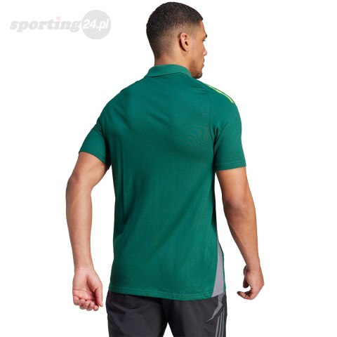 Koszulka męska adidas Tiro 24 Competition Polo zielona IR7567 Adidas teamwear Koszulka męska adidas Tiro 24 Competition Polo zielona IR7567 Adidas teamwear