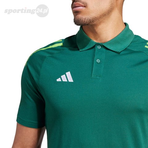 Koszulka męska adidas Tiro 24 Competition Polo zielona IR7567 Adidas teamwear Koszulka męska adidas Tiro 24 Competition Polo zielona IR7567 Adidas teamwear