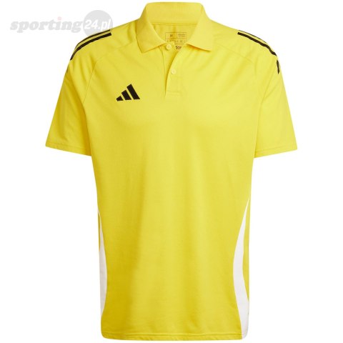 Koszulka męska adidas Tiro 24 Competition Polo żółta IV9144 Adidas teamwear Koszulka męska adidas Tiro 24 Competition Polo żółta IV9144 Adidas teamwear
