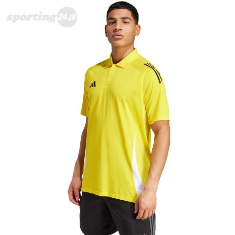Koszulka męska adidas Tiro 24 Competition Polo żółta IV9144 Adidas teamwear Koszulka męska adidas Tiro 24 Competition Polo żółta IV9144 Adidas teamwear