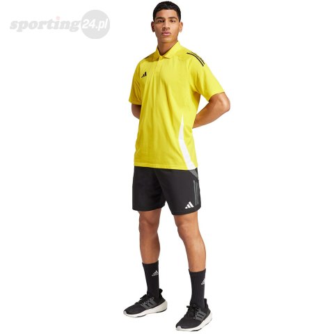 Koszulka męska adidas Tiro 24 Competition Polo żółta IV9144 Adidas teamwear Koszulka męska adidas Tiro 24 Competition Polo żółta IV9144 Adidas teamwear