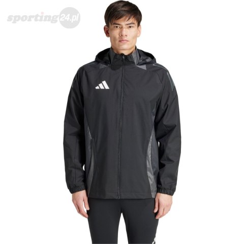 Kurtka męska adidas Tiro 24 Competition All-Weather czarna IJ8343 Adidas teamwear Kurtka męska adidas Tiro 24 Competition All-Weather czarna IJ8343 Adidas teamwear