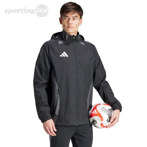 Kurtka męska adidas Tiro 24 Competition All-Weather czarna IJ8343 Adidas teamwear Kurtka męska adidas Tiro 24 Competition All-Weather czarna IJ8343 Adidas teamwear