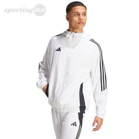 Kurtka męska adidas Tiro 24 biała IM8808 Adidas teamwear Kurtka męska adidas Tiro 24 biała IM8808 Adidas teamwear