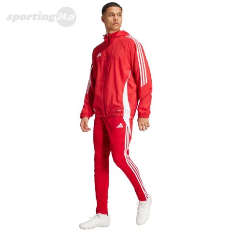 Kurtka męska adidas Tiro 24 czerwona IM8809 Adidas teamwear Kurtka męska adidas Tiro 24 czerwona IM8809 Adidas teamwear