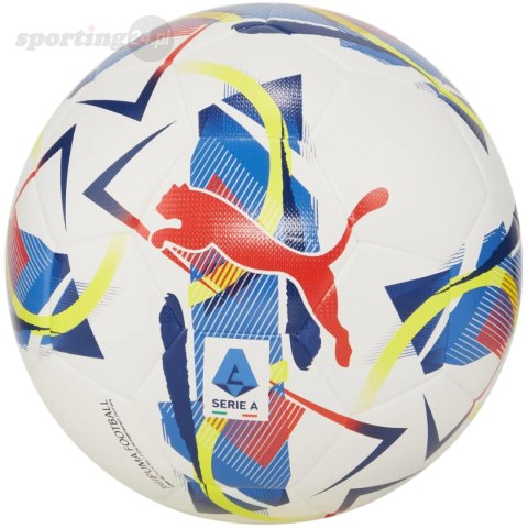 Piłka nożna Puma Orbita Serie A Hybrid biało-niebiesko-czerwona 84299 01 Puma Piłka nożna Puma Orbita Serie A Hybrid biało-niebiesko-czerwona 84299 01 Puma
