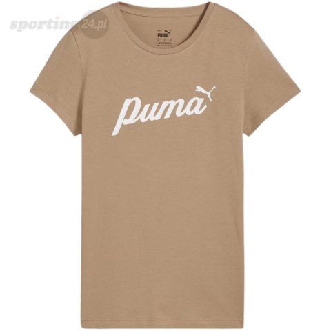 Koszulka damska Puma ESS+Script beżowa 679315 67 Puma