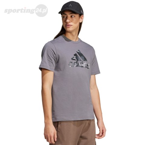 Koszulka męska adidas Camo Bos Graphic Tee szara IY0741 Adidas Koszulka męska adidas Camo Bos Graphic Tee szara IY0741 Adidas