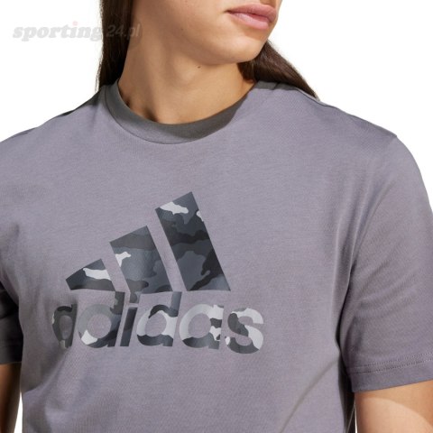 Koszulka męska adidas Camo Bos Graphic Tee szara IY0741 Adidas Koszulka męska adidas Camo Bos Graphic Tee szara IY0741 Adidas