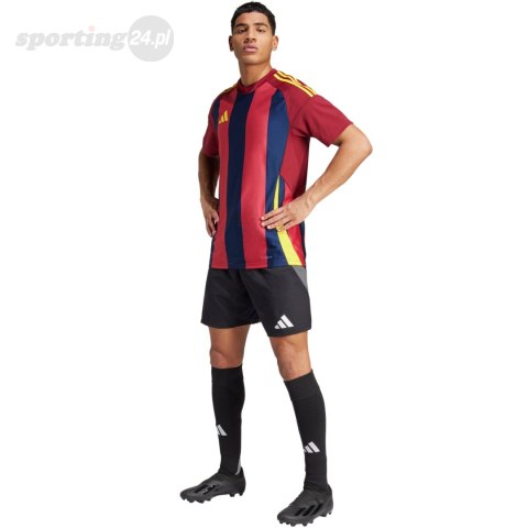 Koszulka męska adidas Striped 24 Jersey bordowo-granatowa IW2149 Adidas teamwear Koszulka męska adidas Striped 24 Jersey bordowo-granatowa IW2149 Adidas teamwear