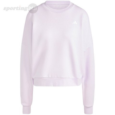Bluza damska adidas Essentials Small Logo Feel Cozy fioletowa JF8827 Adidas Bluza damska adidas Essentials Small Logo Feel Cozy fioletowa JF8827 Adidas