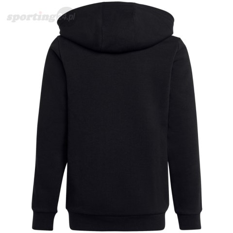 Bluza dla dzieci adidas Essentials 3-Stripes Fleece Full-Zip Hoodie czarna HR6331 Adidas Bluza dla dzieci adidas Essentials 3-Stripes Fleece Full-Zip Hoodie czarna HR6331 Adidas