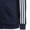 Bluza dla dzieci adidas Essentials 3-Stripes Fleece Full-Zip Hoodie granatowa IC0600 Adidas