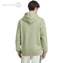 Bluza męska adidas Essentials Fleece Hoodie zielona JJ4662 Adidas