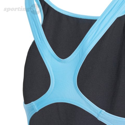 Kostium kąpielowy dla dziewczynki adidas Performance Big Bars jasnoniebieski IR9625 Adidas Kostium kąpielowy dla dziewczynki adidas Performance Big Bars jasnoniebieski IR9625 Adidas