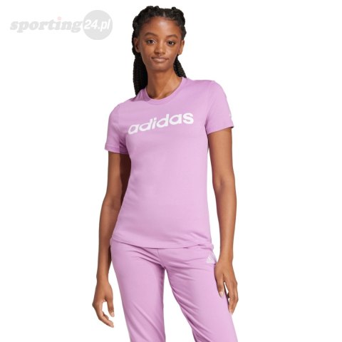 Koszulka damska adidas Loungewear Essentials Slim Logo Tee fioletowa IY9192 Adidas