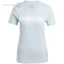 Koszulka damska adidas Loungewear Essentials Slim Logo Tee jasnoniebieska IY9188 Adidas