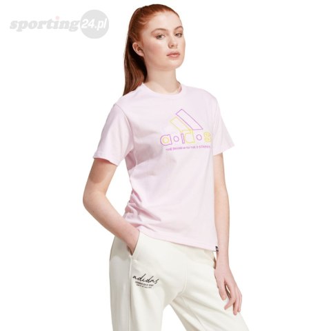 Koszulka damska adidas Xpress Logo różowa IY3413 Adidas Koszulka damska adidas Xpress Logo różowa IY3413 Adidas