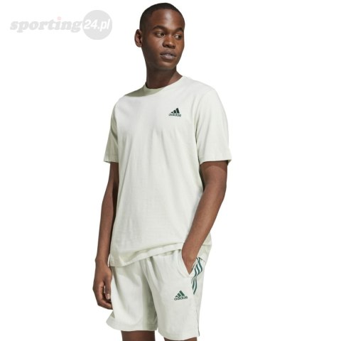 Koszulka męska adidas Essentials Single Jersey Embroidered Small Logo Tee jasnozielona IX0119 Adidas Koszulka męska adidas Essentials Single Jersey Embroidered Small Logo Tee jasnozielona IX0119 Adidas