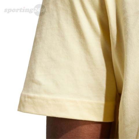 Koszulka męska adidas Essentials Single Jersey Embroidered Small Logo żółta IX0121 Adidas Koszulka męska adidas Essentials Single Jersey Embroidered Small Logo żółta IX0121 Adidas