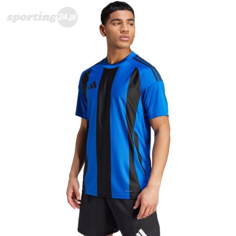 Koszulka męska adidas Striped 24 Jersey niebiesko-granatowa IW2147 Adidas teamwear Koszulka męska adidas Striped 24 Jersey niebiesko-granatowa IW2147 Adidas teamwear