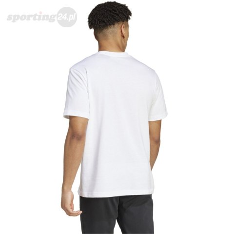 Koszulka męska adidas Tech Linear Graphic biała IW2690 Adidas Koszulka męska adidas Tech Linear Graphic biała IW2690 Adidas