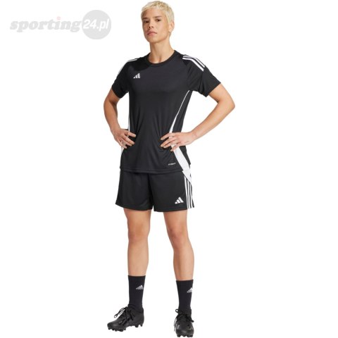 Spodenki damskie adidas Tiro 24 Training czarno-białe IJ7665 Adidas teamwear Spodenki damskie adidas Tiro 24 Training czarno-białe IJ7665 Adidas teamwear