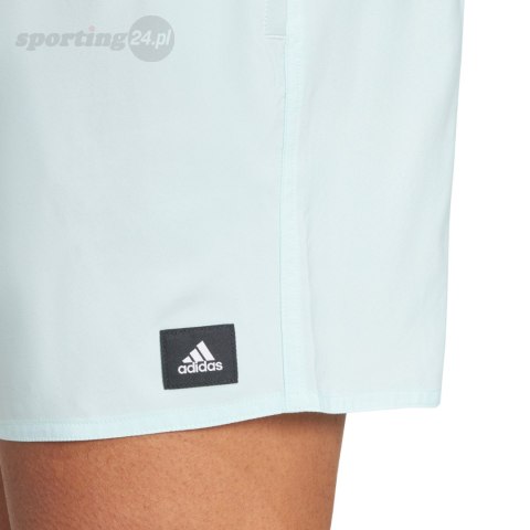 Spodenki kąpielowe męskie adidas Solid CLX Short-Length błękitne IX7580 Adidas Spodenki kąpielowe męskie adidas Solid CLX Short-Length błękitne IX7580 Adidas